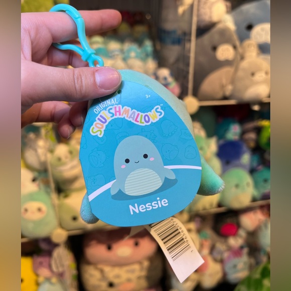 Squishmallows Nessie the Loch Ness Monster 3.5” Stuffed Plush Clip On - Picture 3 of 3
